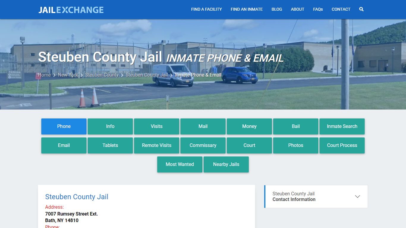 Inmate Phone - Steuben County Jail, NY - Jail Exchange